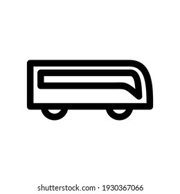 bus icon or logo isolated sign symbol vector illustration - high quality black style vector icons
