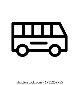 bus icon or logo isolated sign symbol vector illustration - high quality black style vector icons
