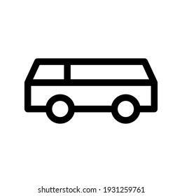 bus icon or logo isolated sign symbol vector illustration - high quality black style vector icons
