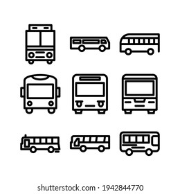 bus icon or logo isolated sign symbol vector illustration - Collection of high quality black style vector icons
