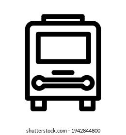 icono de bus o logotipo símbolo de signo aislado ilustración vectorial - iconos vectoriales de estilo negro de alta calidad
