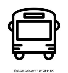 bus icon or logo isolated sign symbol vector illustration - high quality black style vector icons
