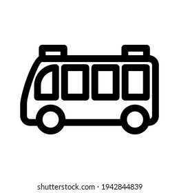 bus icon or logo isolated sign symbol vector illustration - high quality black style vector icons
