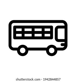 bus icon or logo isolated sign symbol vector illustration - high quality black style vector icons
