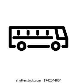 bus icon or logo isolated sign symbol vector illustration - high quality black style vector icons
