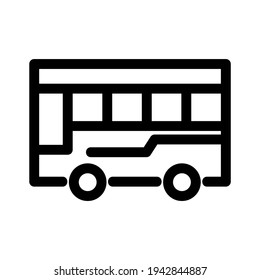 bus icon or logo isolated sign symbol vector illustration - high quality black style vector icons
