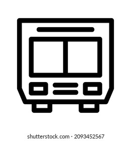 bus icon or logo isolated sign symbol vector illustration - high quality black style vector icons
