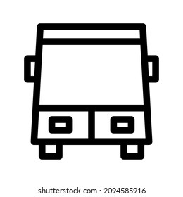 bus icon or logo isolated sign symbol vector illustration - high quality black style vector icons
