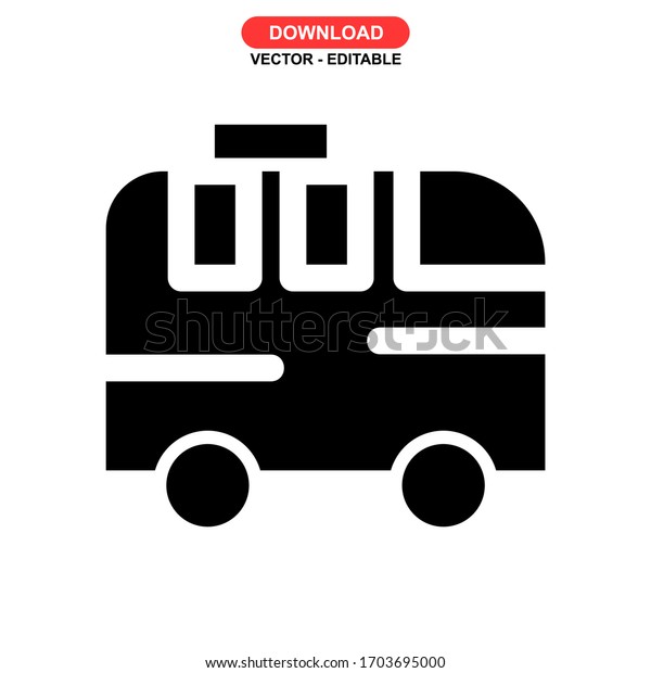 bus icon or logo
isolated sign symbol vector illustration - high quality black style
vector icons
