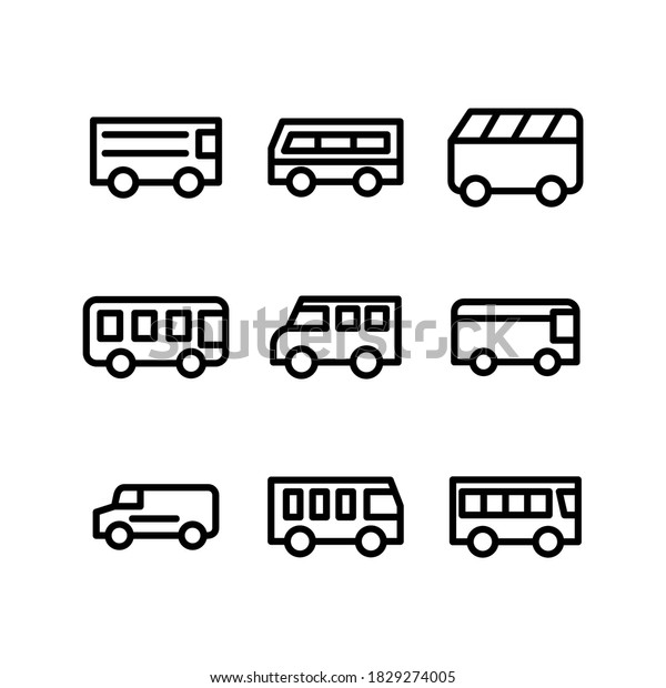 bus icon or\
logo isolated sign symbol vector illustration - Collection of high\
quality black style vector\
icons\
