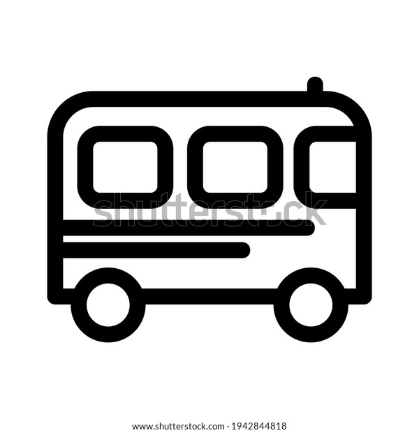 bus icon or logo\
isolated sign symbol vector illustration - high quality black style\
vector icons\
