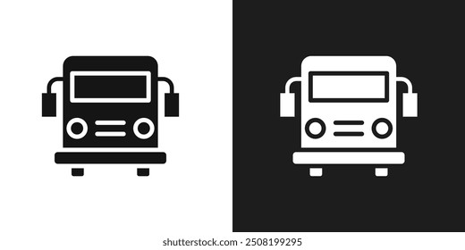 Bus icon logo set vector