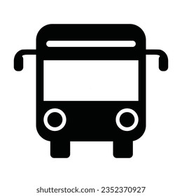 Bus Icon Logo Silhouette Vector