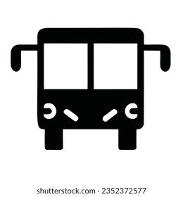 Bus Icon Logo Silhouette Vector