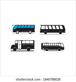 Bus-Symbol-Logo, Vektorgrafik 