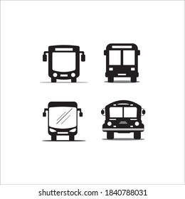 Bus icon logo, vector design illustration 