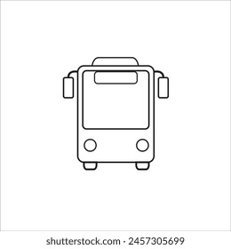 bus icon logo vector design