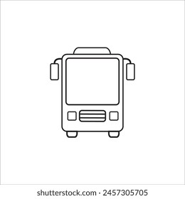 bus icon logo vector design