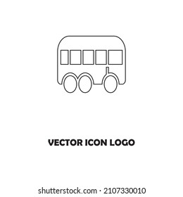 Ilustración vectorial del icono de bus