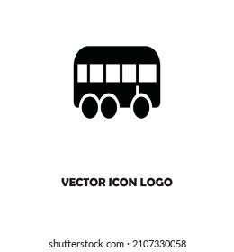 Bus icon logo vector illustration