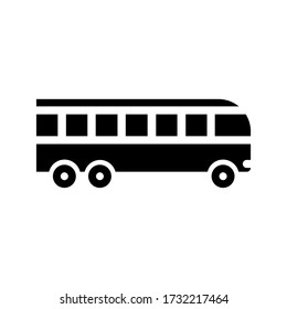 Bus Outline Vector Illustration Bus Vehicle Stock Vector (Royalty Free ...