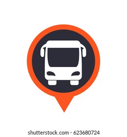 Bus icon on mark