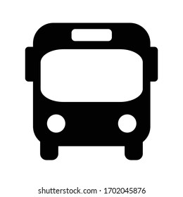 Bus icon on white background