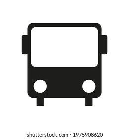 bus icon on white background