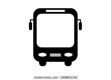 Bus icon on white background, School bus vector