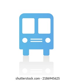 Bus icon on a white background. Vector illustration