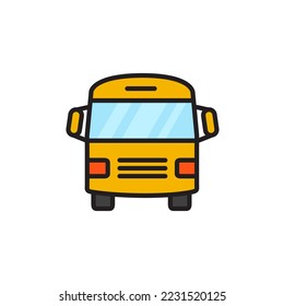Icono de bus en fondo blanco