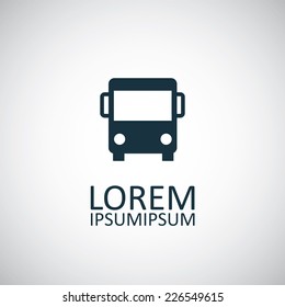 bus icon on white background