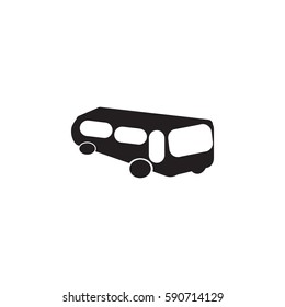 bus icon on the white background