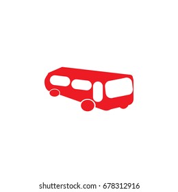 bus icon on white background