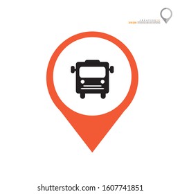 Bus icon on white background.vector illustration.