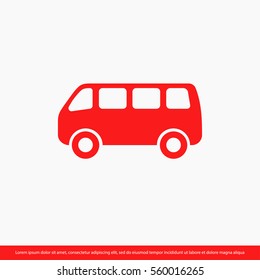 bus icon. One of set web icons