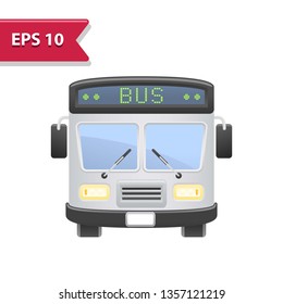 Bus Icon. Professional, pixel-aligned icon in realistic colors.