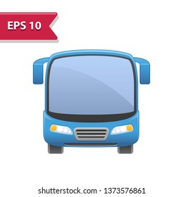 Bus Icon. Professional, pixel-aligned icon in realistic colors.