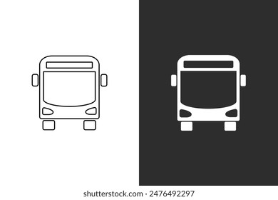 bus. icon public transport. vector