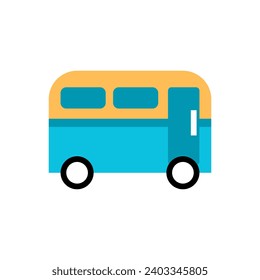 Bus icon. Public transport vehicle vector