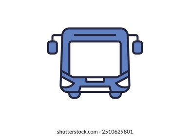 Bus icon. icon related to action plan. suitable for web site, app, user interfaces. flat line icon style
