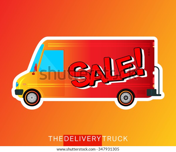 Bus\
icon. Sale truck isolated. Delivery van. Service vehicle bus.\
Commercial delivery cargo truck. Vector\
illustration