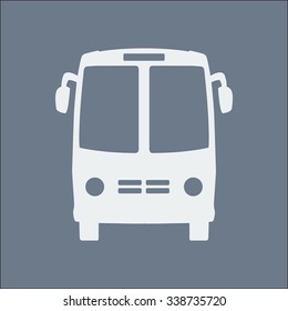 Bus icon. School bus simbol.