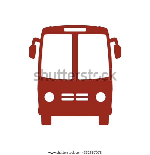 Bus icon. School bus\
simbol.