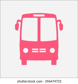 Bus icon. School bus symbol.
