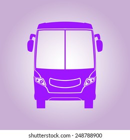 Bus icon. Schoolbus simbol.