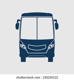 Bus icon. Schoolbus simbol.