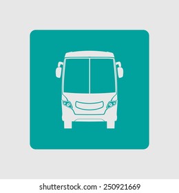 Bus icon. Schoolbus simbol.