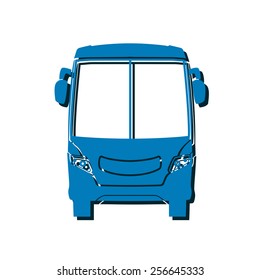 Bus icon. Schoolbus simbol.