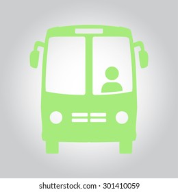 Bus icon. Schoolbus simbol.